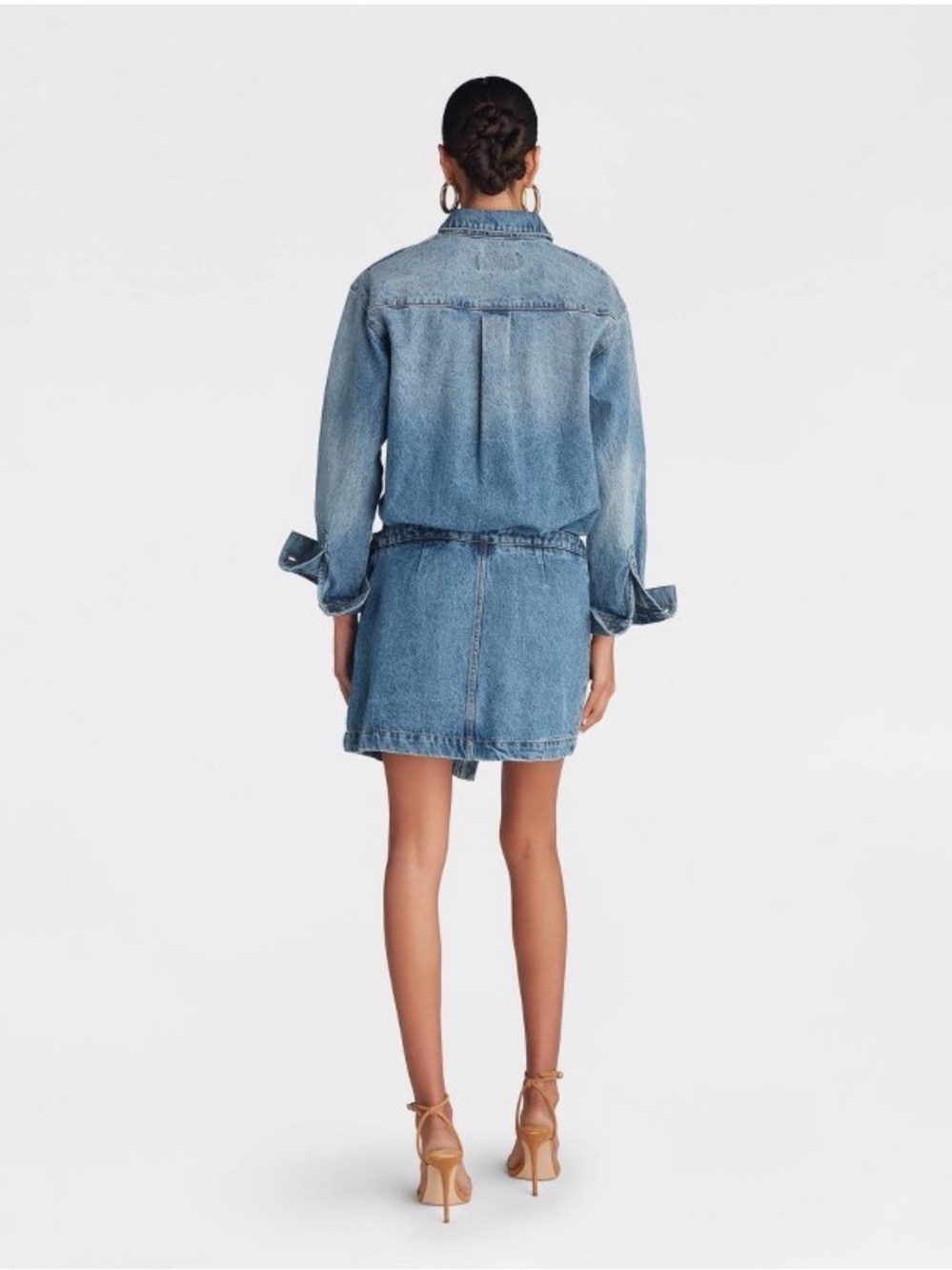 Denim asymmetrical dress - Picture 2 of 4